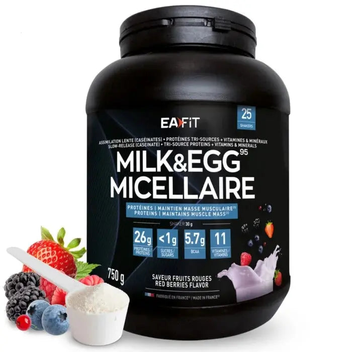 EAFIT Milk & Egg 95 Micellaire Fraise 750 g Lariboisière Shop