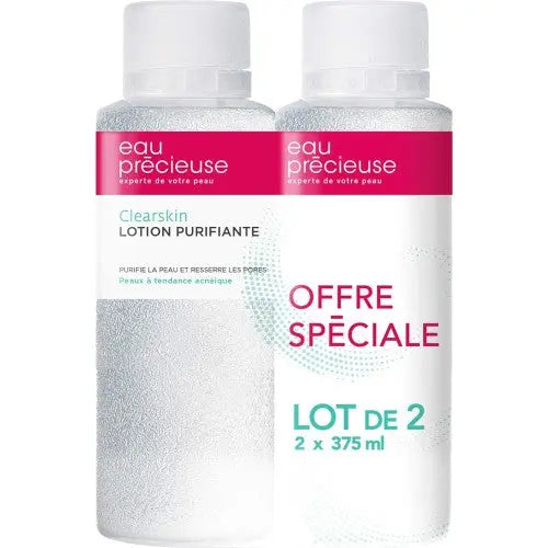 EAU PRECIEUSE - CLEARSKIN Lotion - Lot de 2x375ml Lariboisière Shop