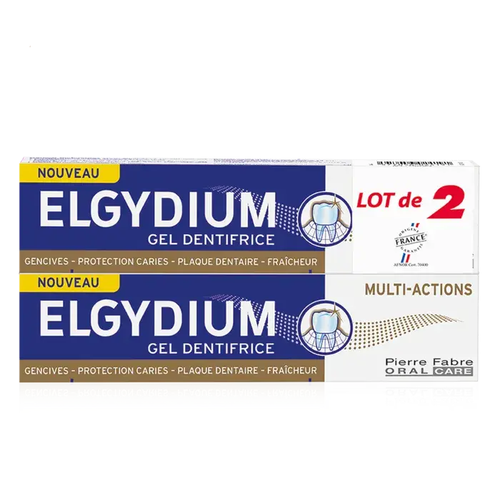 ELGYDIUM Dentifrice Multi-Actions 75 ml X2 Lariboisière Shop