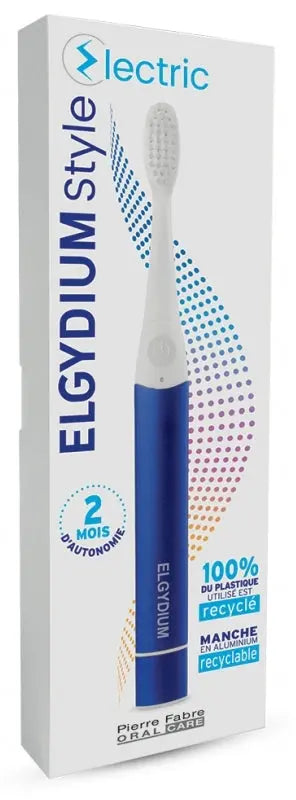 ELGYDIUM Style Brosse à Dents Électrique Recyclée Bleue Lariboisière Shop