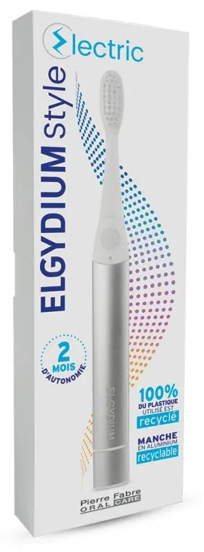 ELGYDIUM Style Brosse à Dents Électrique Recyclée Silver Argent Lariboisière Shop