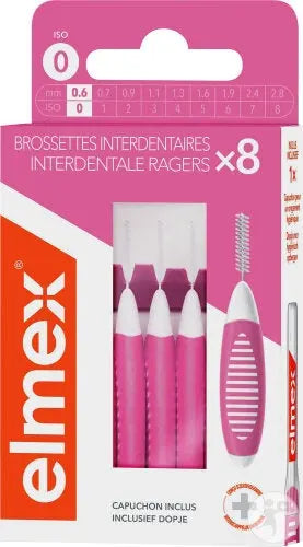 Elmex - Brossette Interdentaire 0,6mm - 8 Pièces Lariboisière Shop
