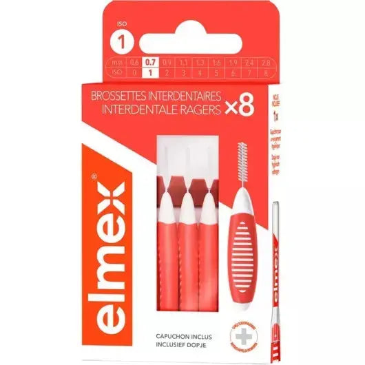 Elmex - Brossettes interdentaires 0.7mm - 8 unités Lariboisière Shop