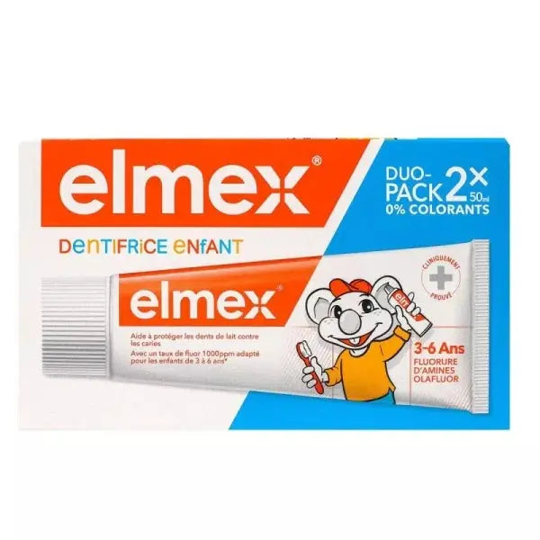 Elmex - Dent Enfant 3-6Ans - 50Mlx2 Lariboisière Shop