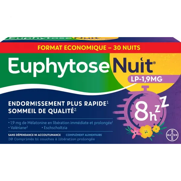 Euphytose - Euphytose Nuit - 30 comprimés Lariboisière Shop
