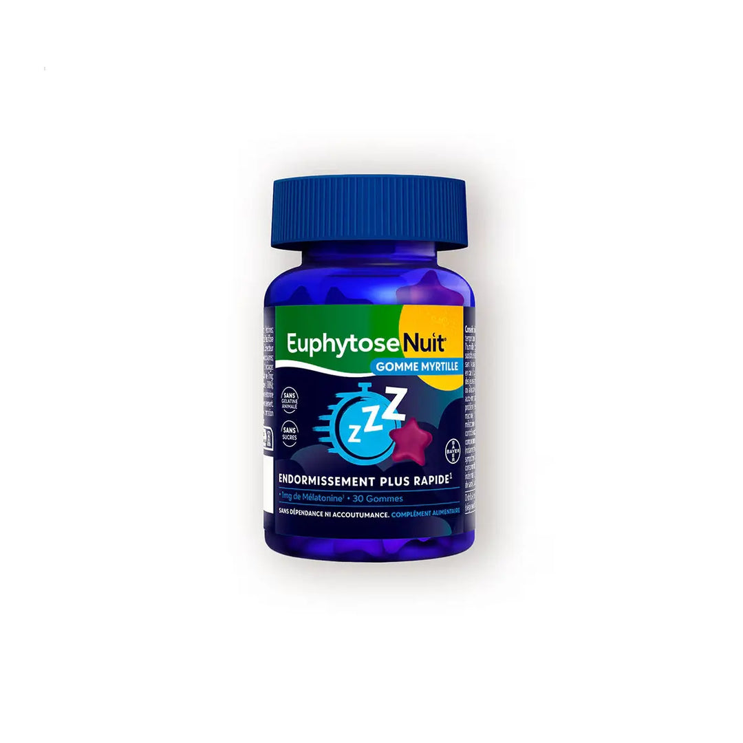 Euphytose - Nuit - Gomme Myrtille - 1mg - 30 comprimés Lariboisière Shop