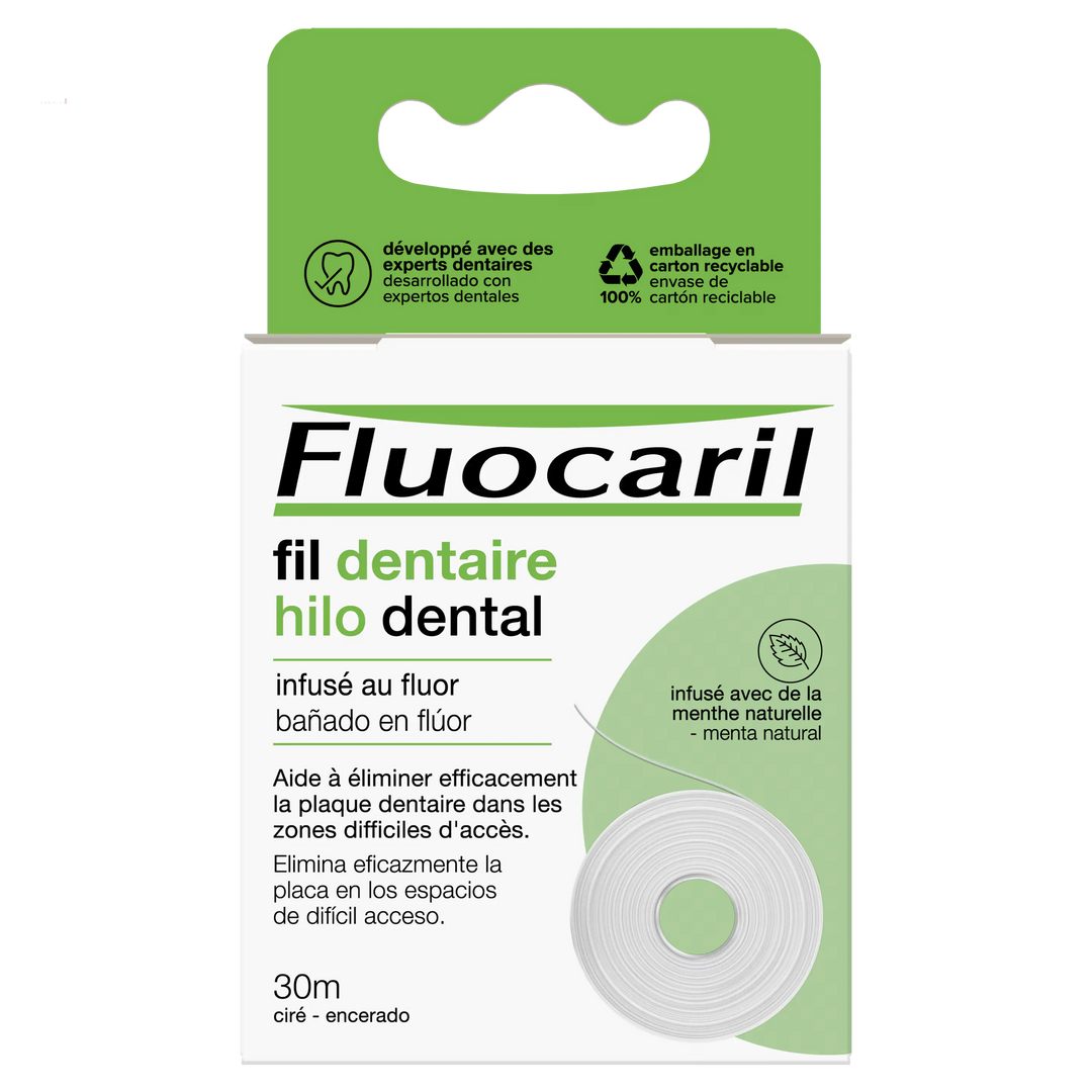 FLUOCARIL Fil Dentaire au Fluor – Nettoyage interdentaire et protection contre les caries Lariboisière Shop