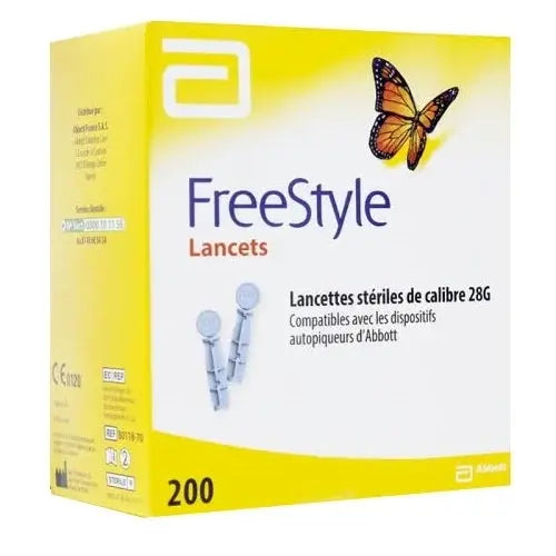 FREESTYLE Papillon - Lancettes stériles Contrôle glycémique -200 Lariboisière Shop