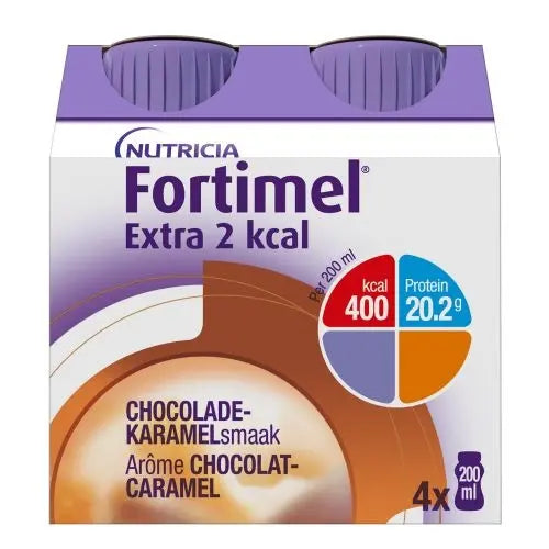 Fortimel - Extra 2 kcal Chocolat-Caramel - 4 x 200 ml Lariboisière Shop