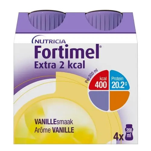 Fortimel - Extra 2 kcal Vanille - 4 x 200 ml Lariboisière Shop
