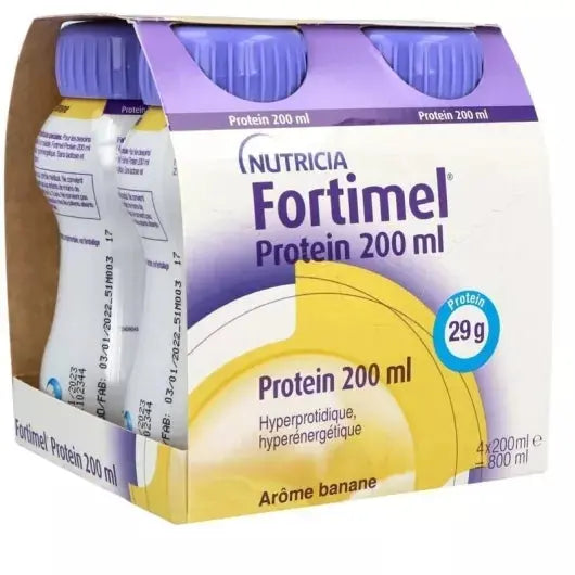 Fortimel - Protein Boisson lactée Banane - 4 x 200ml Lariboisière Shop