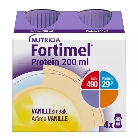 Fortimel - Protein Boisson lactée Vanille - 4 x 200ml Lariboisière Shop