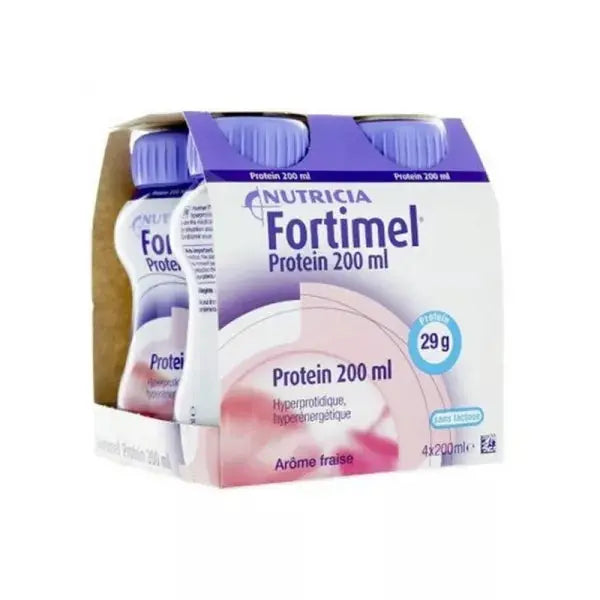 Fortimel - Protein Fraise  - (4 x 200 ml) Lariboisière Shop