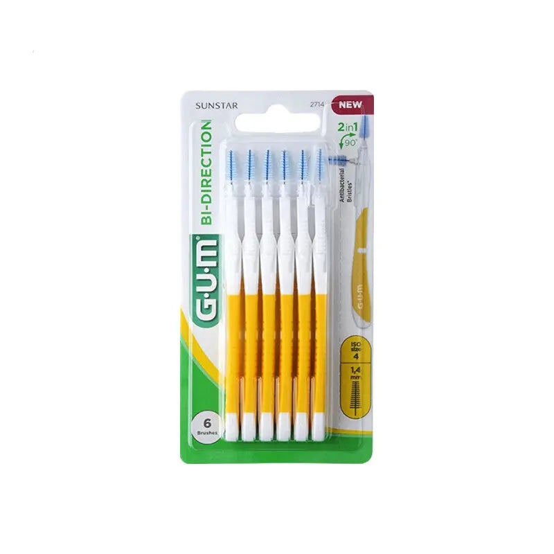 GUM Brossettes Interdentaires BI-DIRECTION 1,4 mm Lariboisière Shop