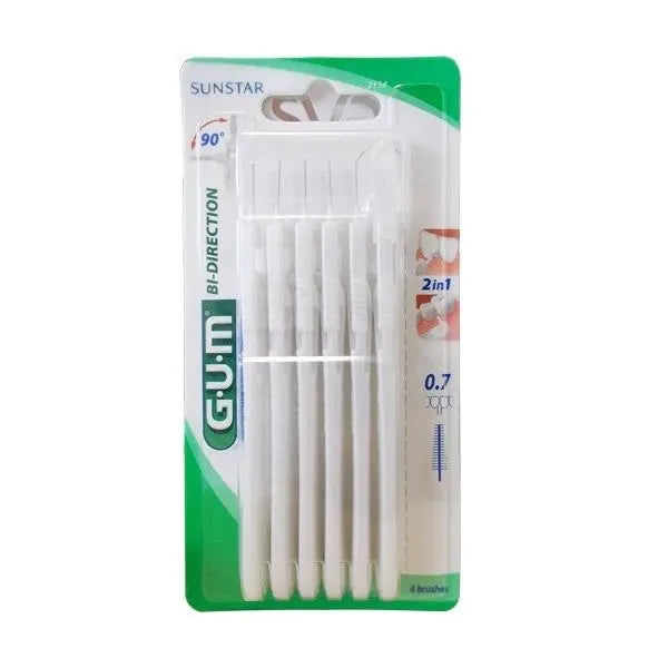 GUM Brossettes Interdentaires BI-DIRECTION 2114 Ultra Fine Lariboisière Shop