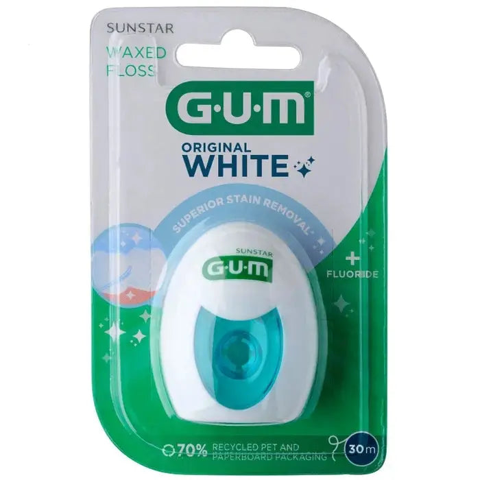 GUM Fil Dentaire Original White 2040 – 30 m Lariboisière Shop