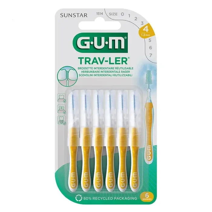 GUM TRAV-LER Brossettes Interdentaires 1514 – 1,3 mm Lariboisière Shop
