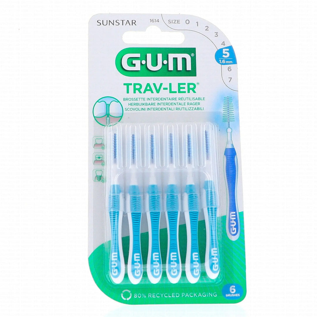 GUM TRAV-LER Brossettes Interdentaires 1614 – 1,6 mm Lariboisière Shop