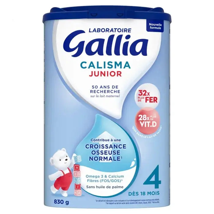Gallia - CALISMA JUNIOR - Lait de Croissance - Dès 18 mois - 830g Lariboisière Shop