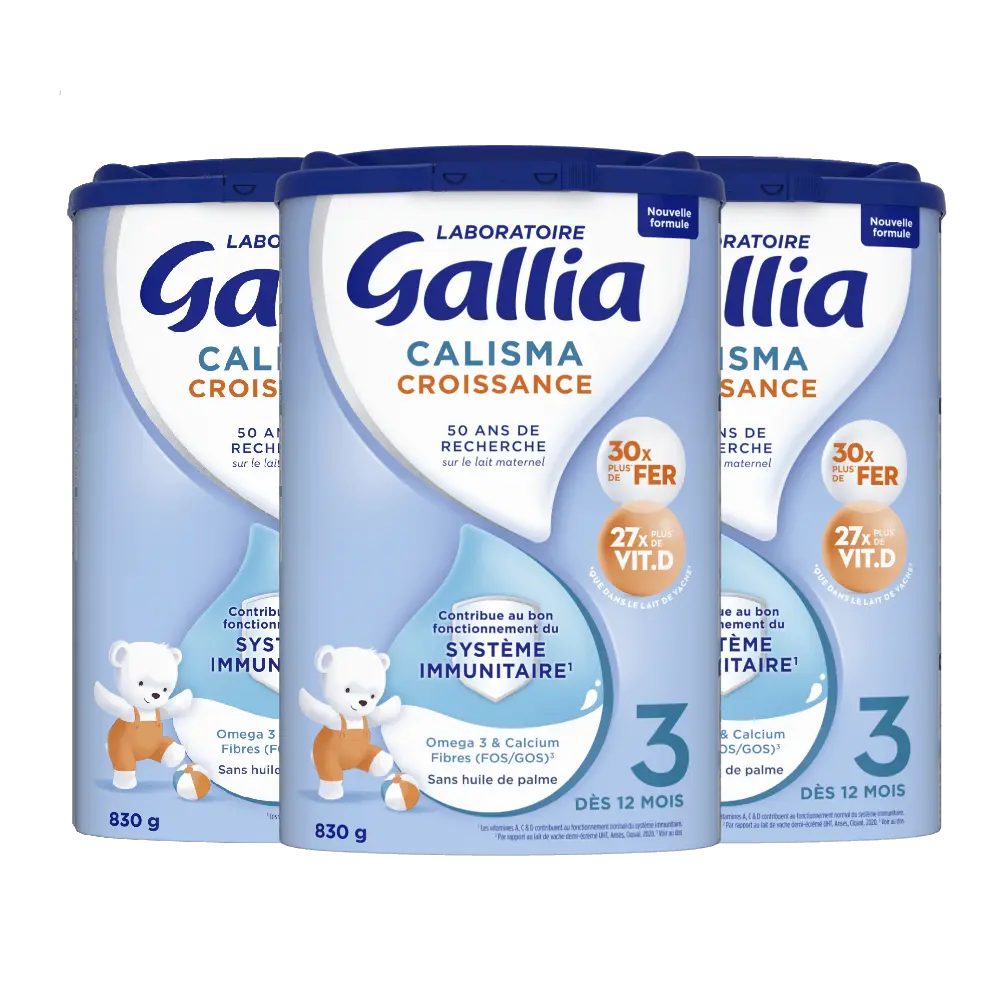 Gallia - Calisma Croissance - 830g - Lait infantile - Lot x3 Lariboisière Shop