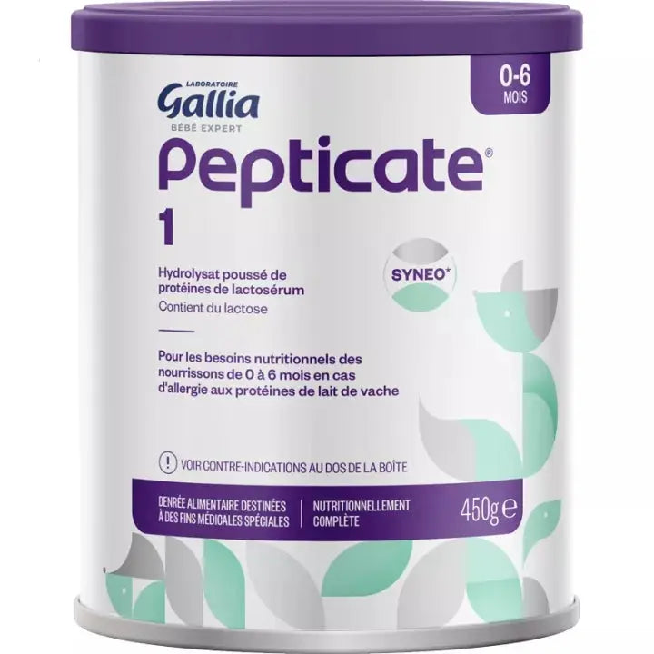 Gallia - Pepticate Syneo 0-6 Mois Substitut Lait de Vache - 450 g Lariboisière Shop