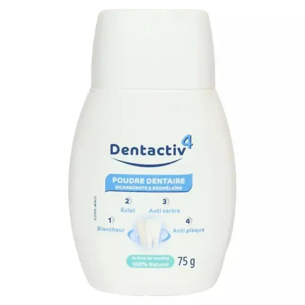 Gilbert DentActiv 4 Poudre Dentaire Flacon 75 g Lariboisière Shop