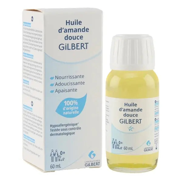 Gilbert Huile d'Amande Douce Flacon 60 ml Lariboisière Shop