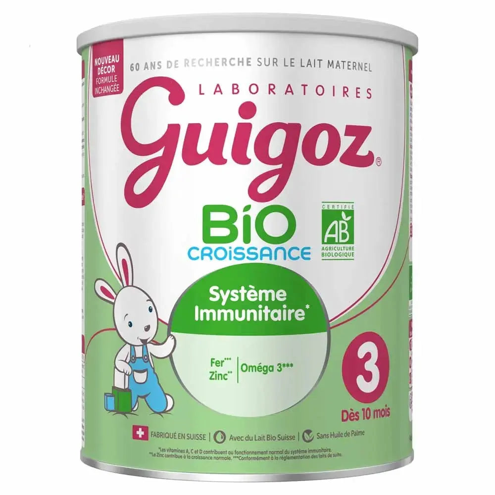 Guigoz - Bio Lait En Poudre Croissance 3 De 10 Mois À 3 Ans - 800g Lariboisière Shop