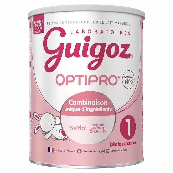 Guigoz - OPTIPRO - Lait en Poudre 1er Âge Nouvelle Formule - Dès la Naissance jusqu'à 6 mois - 780g Lariboisière Shop