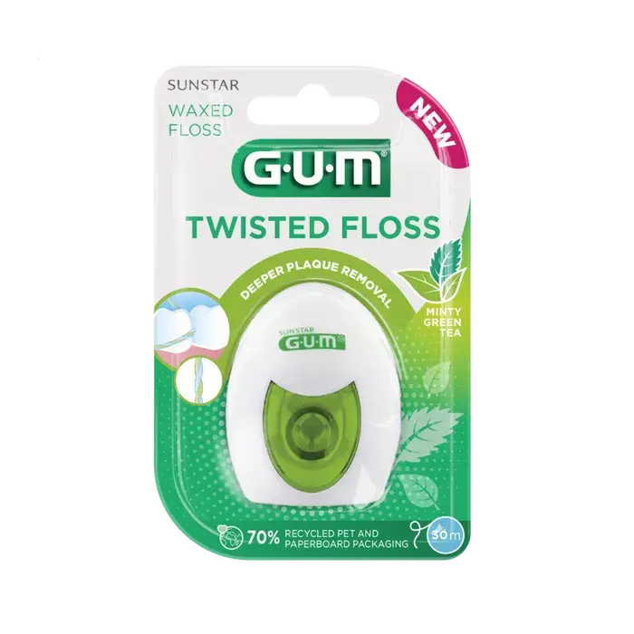 Gum - Fil Dentaire Twisted Floss - 30m Lariboisière Shop