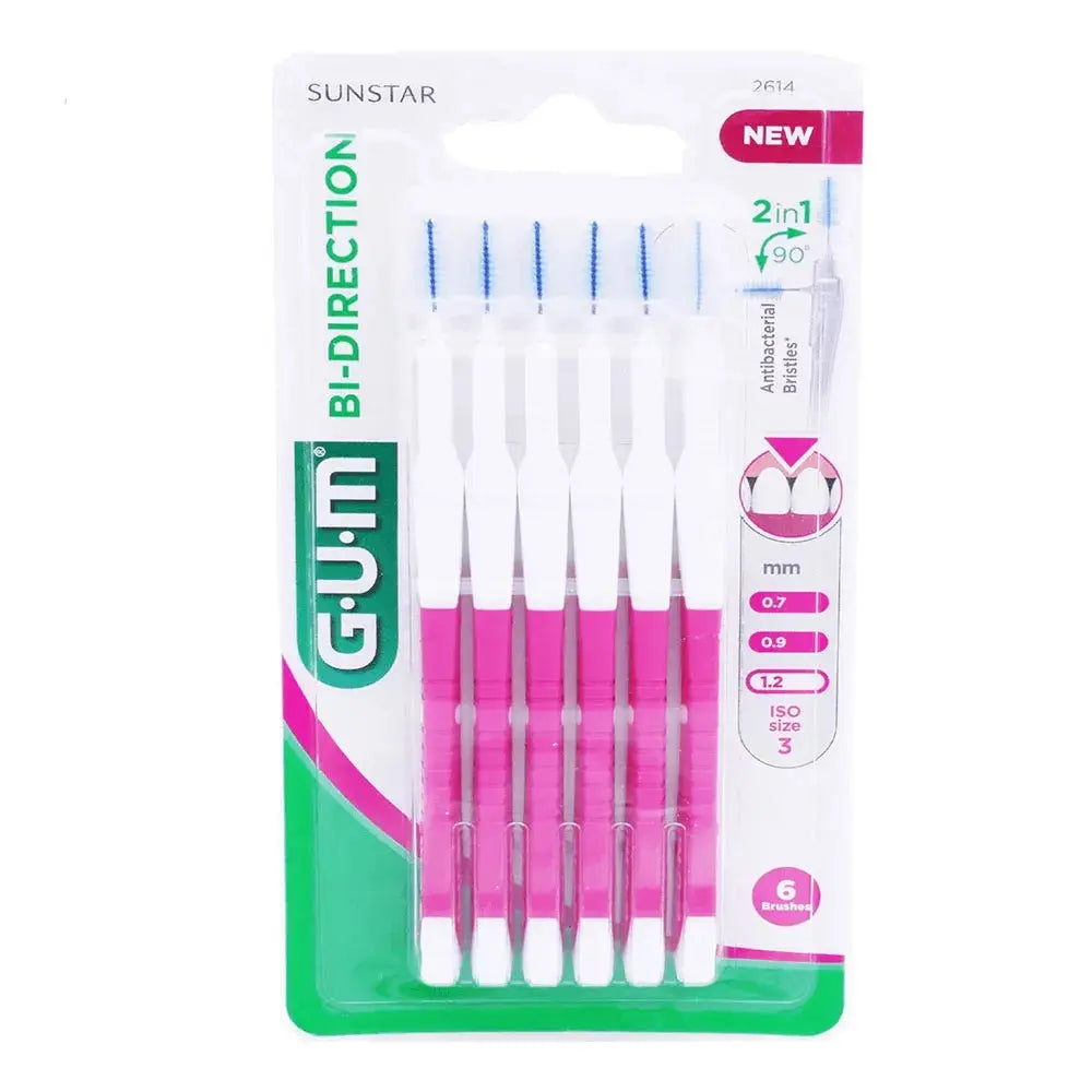 Gum - Proxabrush Brossettes Interdentaires 1.2mm Bi-direction x6 Lariboisière Shop