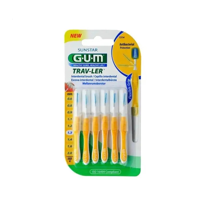 Gum - TRAV-LER 1514 - Brossette Interdentaire 1.3mm - 6 Unités Lariboisière Shop