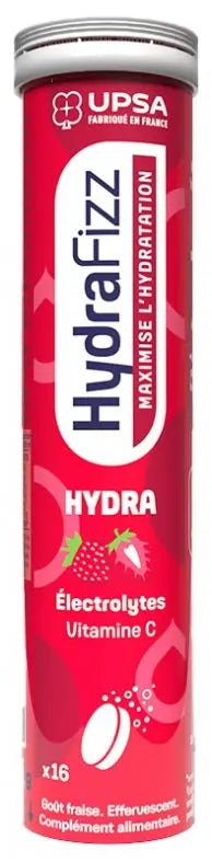 HYDRAFIZZ Hydra Fraise 16 Comprimés Effervescents Lariboisière Shop