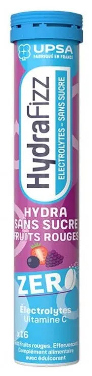 HYDRAFIZZ Hydra Sans Sucre Fruits Rouges 16 Comprimés Effervescents Lariboisière Shop