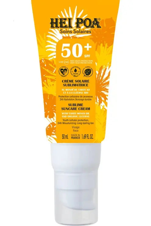 Hei Poa Crème Sublimatrice Visage SPF50+ 50 ml Lariboisière Shop
