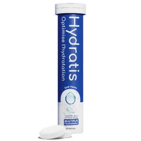 Hydratis - Hydratation - Goût Neutre - 20 Pastilles Effervescentes Lariboisière Shop