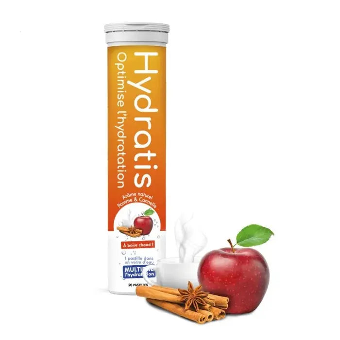 Hydratis - Hydratation - Pomme Cannelle - 20 pastilles effervescentes Lariboisière Shop