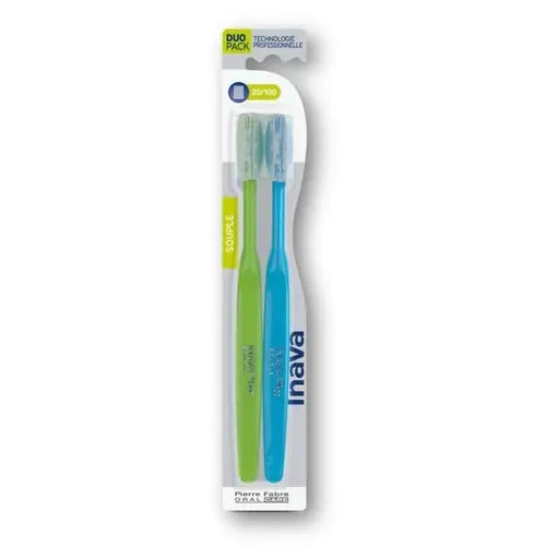 INAVA Brosse à Dents Souple 20/100 – Duo Pack Lariboisière Shop