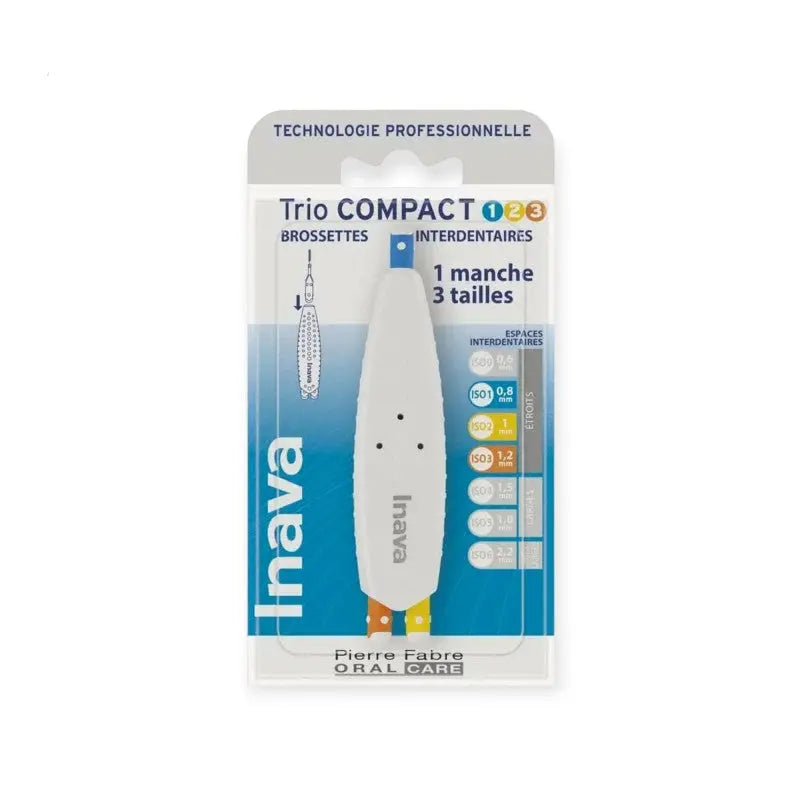 INAVA Brossettes Trio Compact 1/2/3 – 1 Manche + 3 Brossettes Lariboisière Shop