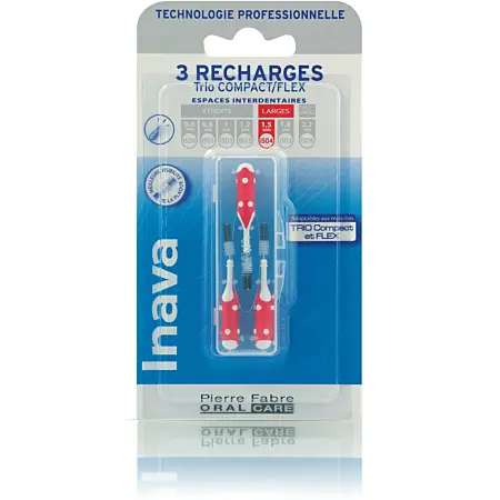 INAVA Flex Brossettes Interdentaires Extra Large N°4 (ISO 4) – Recharges Lariboisière Shop