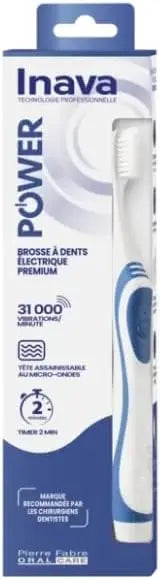 INAVA Power Brosse à Dents Électrique Premium – Bleu Lariboisière Shop