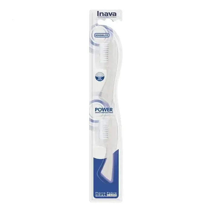 INAVA Power Recharges Brosse à Dents Électrique Sensibilité – 2 Brossettes Lariboisière Shop