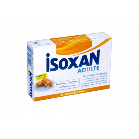 Isoxan - Adulte - 20 Comprimés Lariboisière Shop