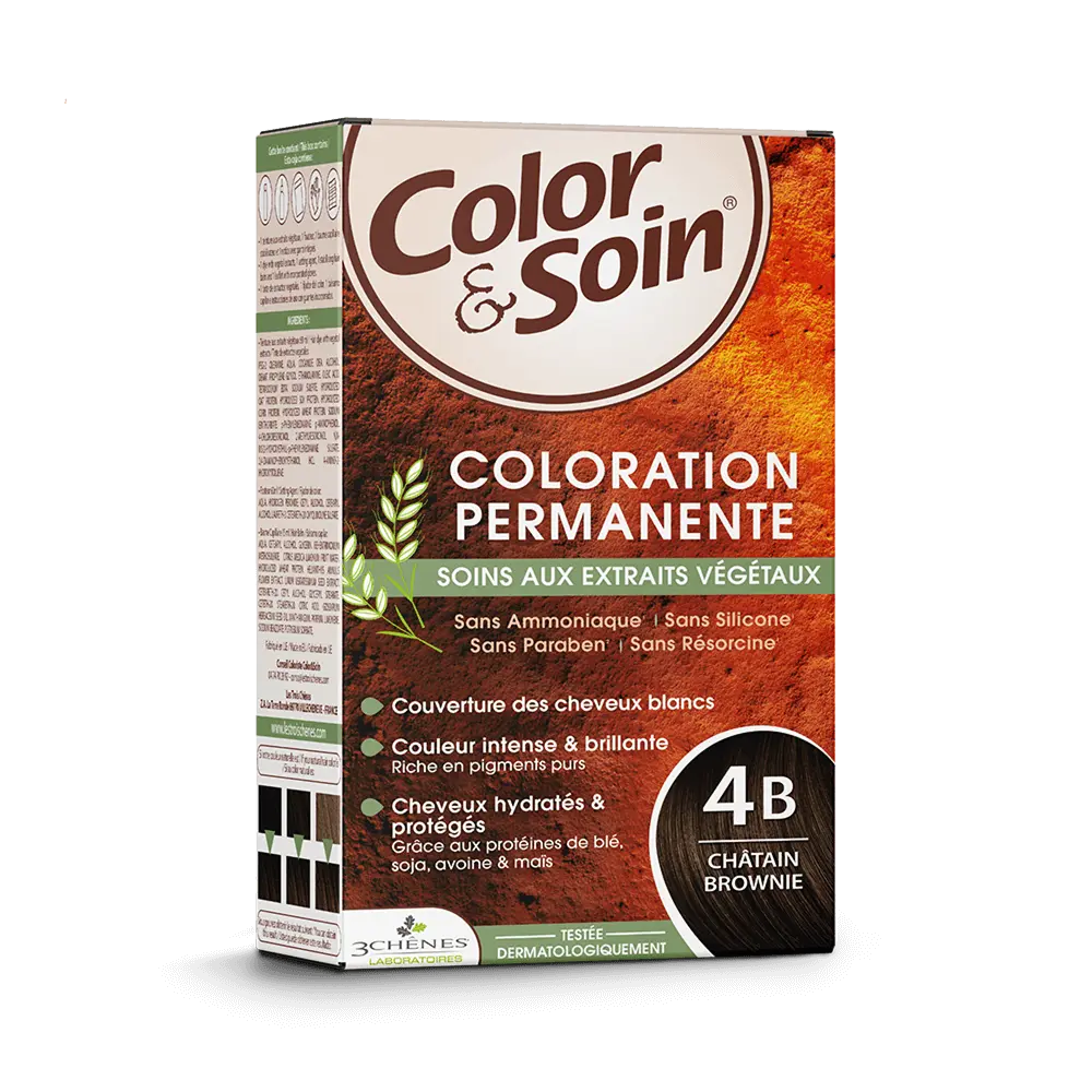 LTC - Color & Soin Permanente - Coloration Capillaire - 4B Châtain Brownie 1 kit Lariboisière Shop