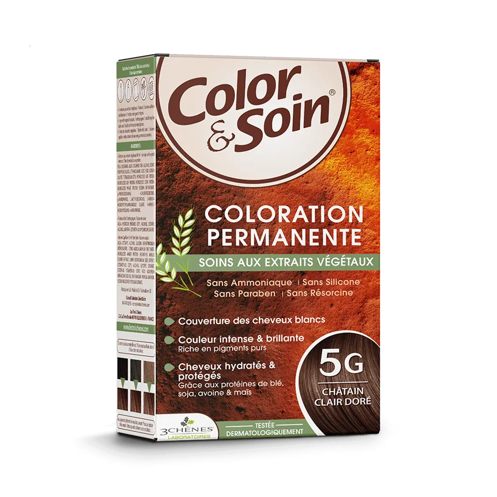 LTC - Color & Soin Permanente - Coloration Capillaire - 5G Châtain Clair Doré 1 kit Lariboisière Shop