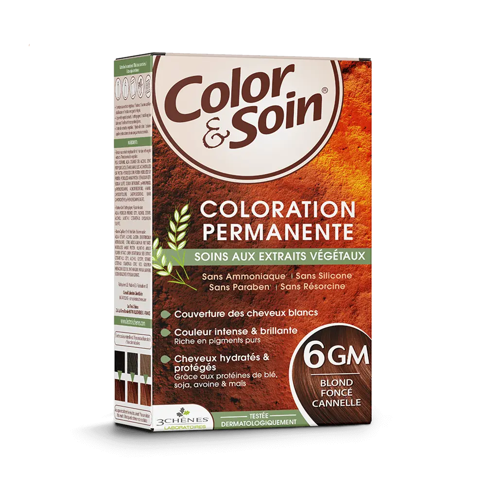 LTC - Color & Soin Permanente - Coloration Capillaire - 6GM Blond Foncé Cannelle 1 kit Lariboisière Shop