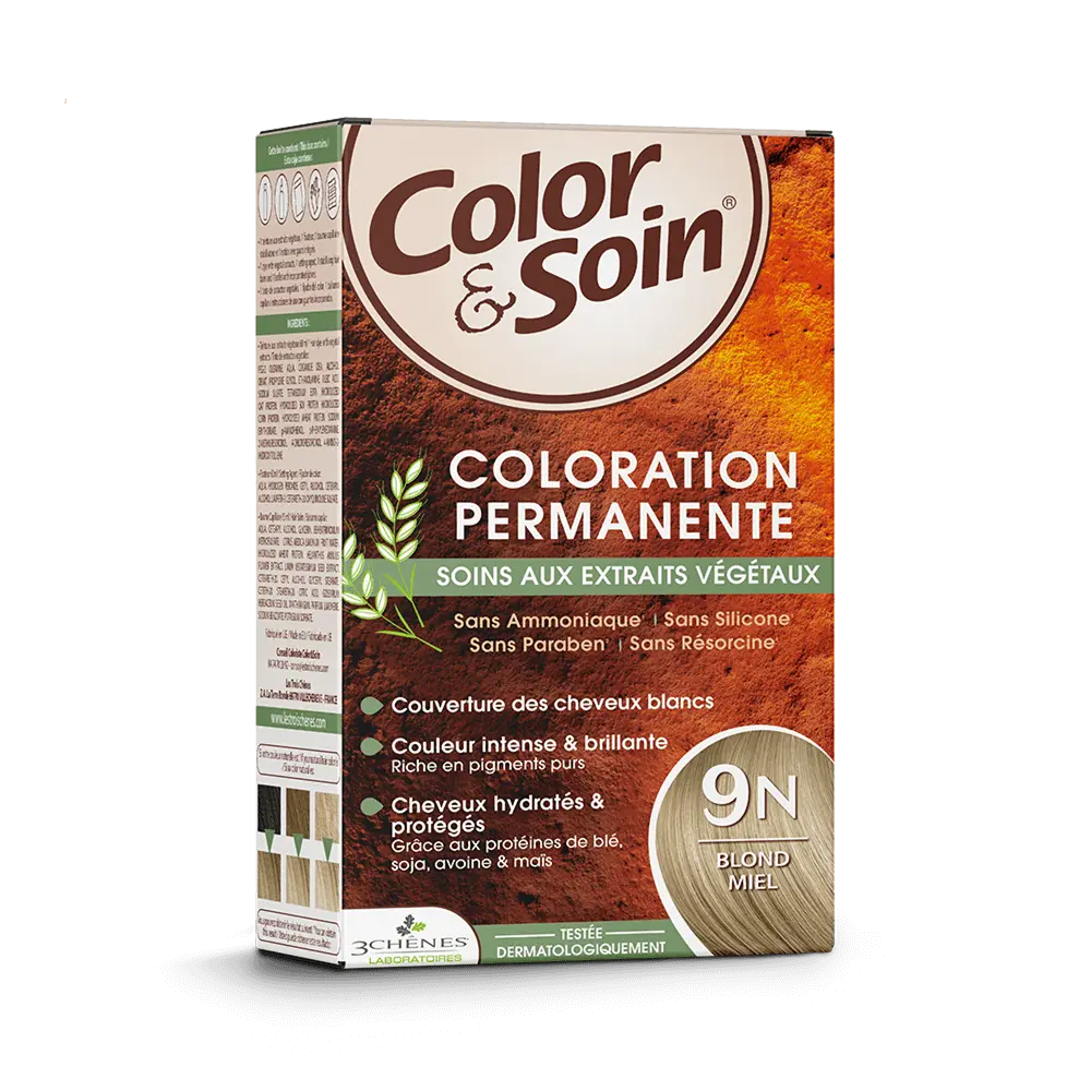 LTC - Color & Soin Permanente - Coloration Capillaire - 9N Blond Miel 1 Kit Lariboisière Shop