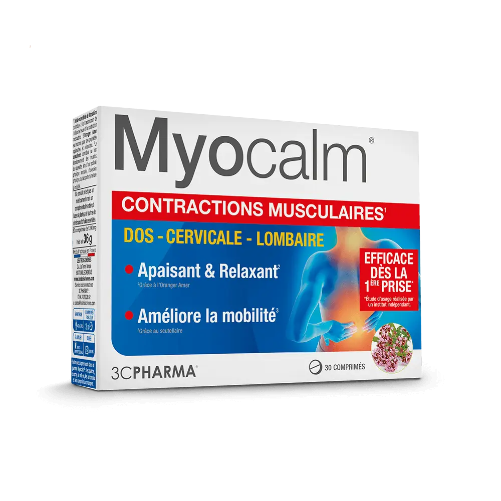 LTC - Myocalm Contractions Musculaires - 30 comprimés Lariboisière Shop