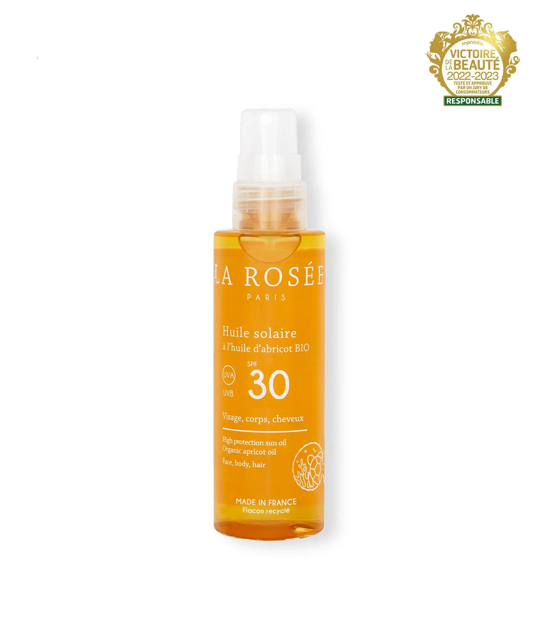 La Rosée Huile Solaire SPF 30 150ml Lariboisière Shop