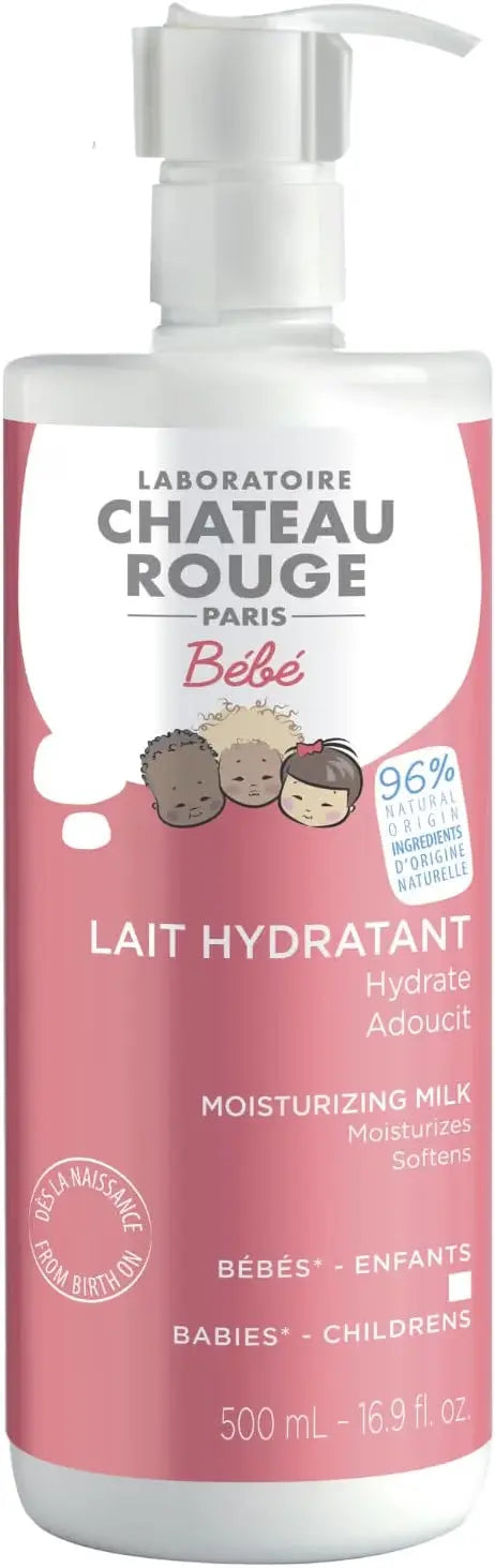 Laboratoire Château Rouge Lait Hydratant Bébé Huile d’Olive & Beurre de Karité 500 ml Lariboisière Shop